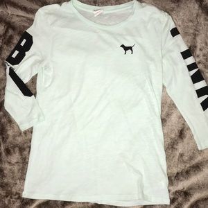 PINK Seafoam 3/4 Sleeve Tee